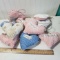 Lot of 10 Handmade Quilted Heart Tags