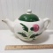 Rare Stangl Pottery Pink Thistle Hand Painted Teapot