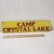 “Camp Crystal Lake” Decorative Metal Sign