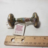 Cloisonné Baby Rattle with Original Tag
