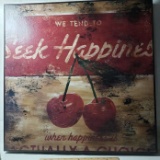 “Seek Happiness” Wall Decor