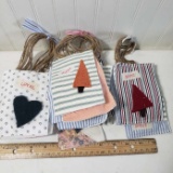 3 Bundles of Handmade Quilted Tags