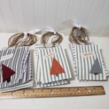 3 Bundles of Handmade Quilted Tags