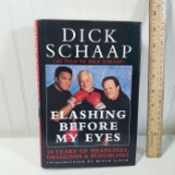 Autographed Hardcover Dick Schaap “Flashing Before My Eyes”