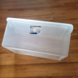 Large Sterilite 105 Quart Clear Storage Tote with Lid