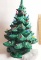 Vintage Ceramic Christmas Tree with Musical Base