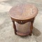 2-Tier End Table with Cane Base -For Refinishing