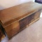 Vintage Locking Lane Cedar Chest with Afghans, Quilts & Blankets
