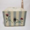 Vintage Lenox Poppies on Blue Botanical Recipe Box