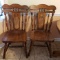 Pair of Wood Dining Chairs