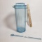 Vintage Tupperware Preludio Blue Pitcher and Lid with Stir