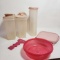 Assorted Lot of Pink Tupperware