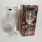 St. George Lead Crystal Hurricane Lamp - New in Box