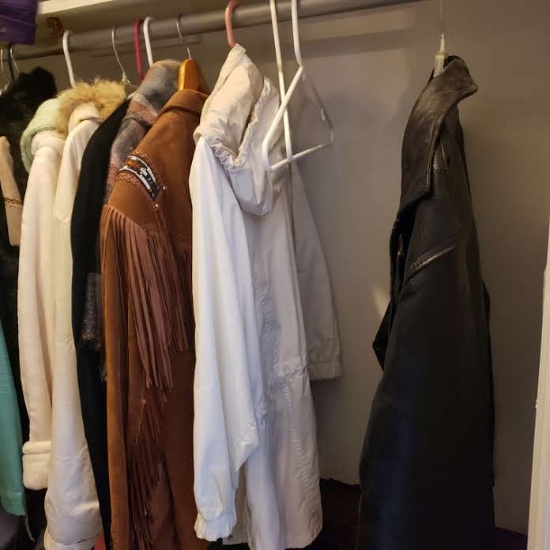 Right Side of Storage Closet, NICE Coats and More