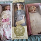 Lot of 3 Porcelain Dolls - New in Box