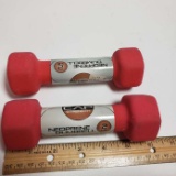 Set of Neoprene 2 Lb Dumbbells