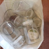 Bag Lot of Empty Candle Jars