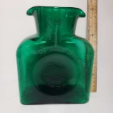 Blenko Green Glass Water Bottle