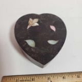 Soapstone Heart Shaped Trinket Dish