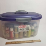 Container Full of Craft Paint