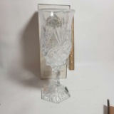 Shannon Crystal Hurricane Lamp - New in Box