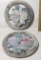 Pair of Resin Floral Decorative Stepping Stones