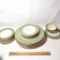 24 pc Heritage Green Dinnerware with Gilt Accent By Taylor Smith and Taylor