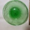Hand Blown Green Swirl Plate