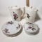 Assorted Moss Rose China Pieces