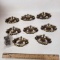 Lot of 8 Drawer Brass Pulls with Screws