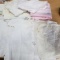 Lot of Vintage - Antique Baby Clothes and Blankets, 10 Pieces Total
