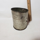 Vintage Bromwell’s Sifter with Black Wood Knob Handle