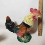 Vintage Rooster Planter with Repairs