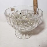 Pedestal Bowl with Crystals