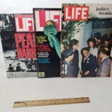 Lot of 3 Vintage Life Magazines