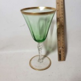 Vintage Uranium Glass Stemware