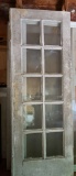 Vintage 10 Glass Panel French Door Set