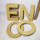 Lot of 5 Metal Letters