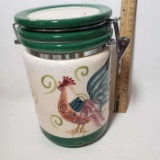 Ceramic Rooster Canister