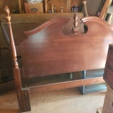 Queen or Double Size Solid Cherry Bed with Metal Rails