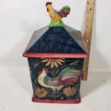 Ceramic Rooster Canister