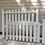 White Fence Picket Bed