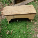 Vintage Wooden Hand Crafted Stool