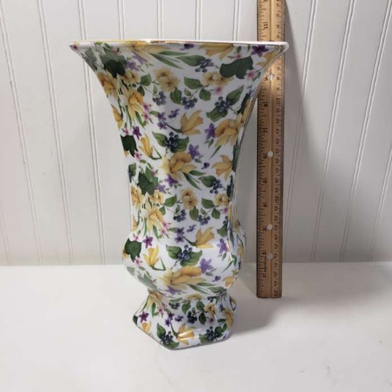 Formalities Daffodil Chintz Vase