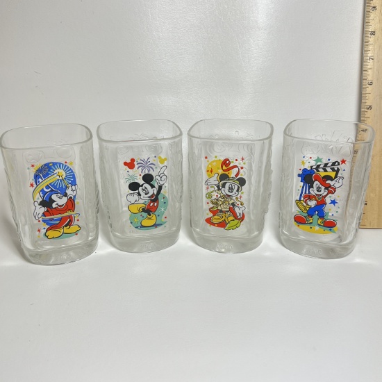 Set of 4 “2000 Walt Disney World Celebration” Mickey Mouse Tumblers