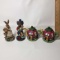 Lot of 4 Decorative Resin Pieces