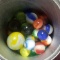 Lot of Vintage Marbles and Shooters