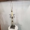 Vintage Brass and Glass Table Lamp