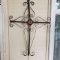 Decorative Metal Cross with Tile Center
