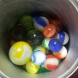 Lot of Vintage Marbles and Shooters